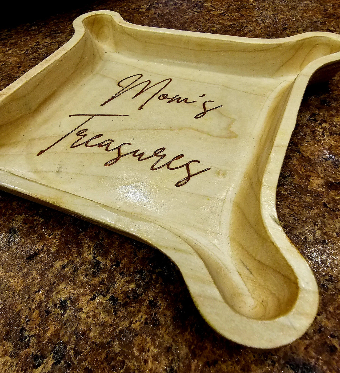 Solid Maple Mom's Treasure Catch-All Tray