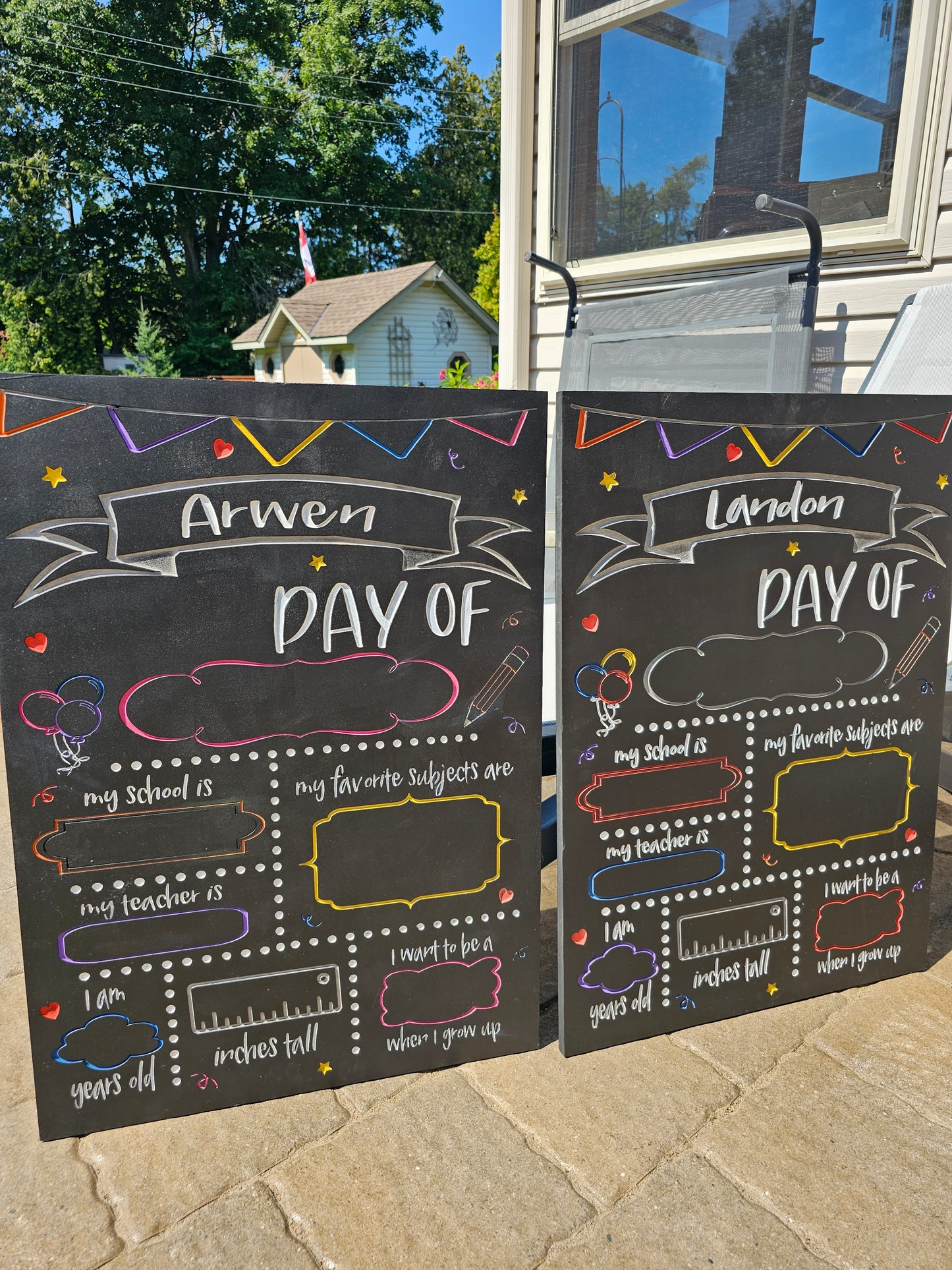 First Day Of School Chalkboard Sign