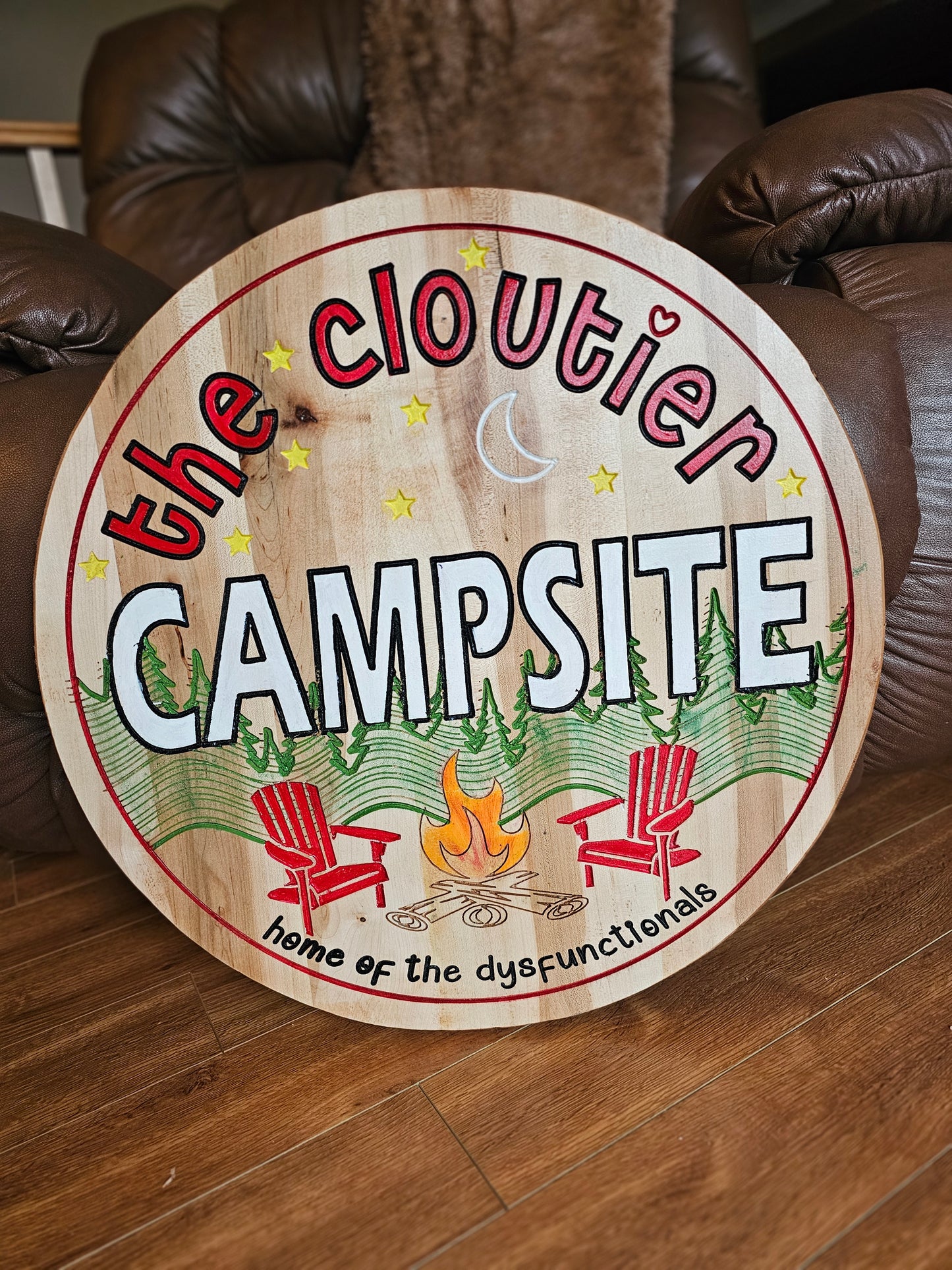 Solid Wood Campsite Round