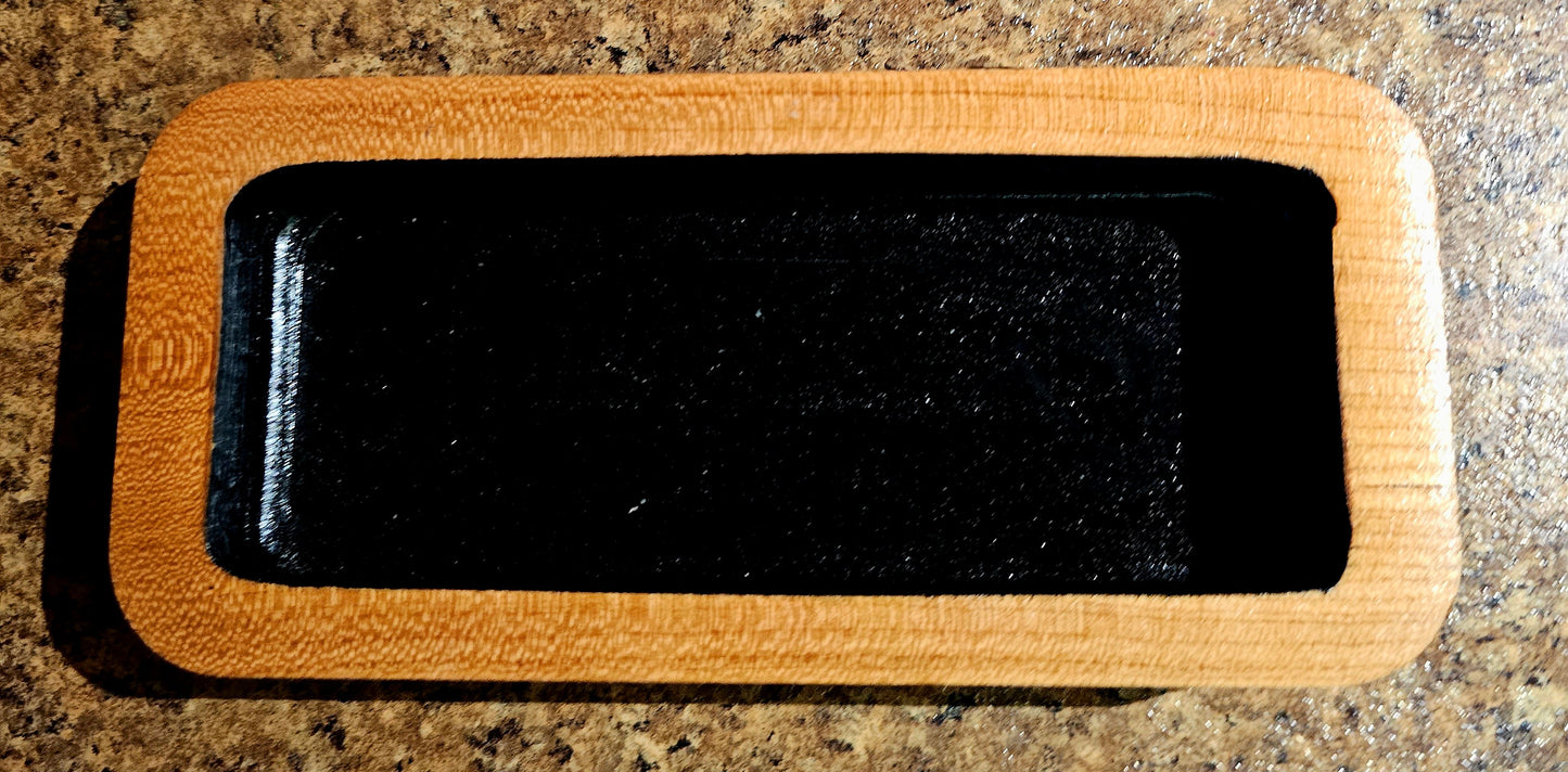 Rectangular Solid Maple Catch All Tray