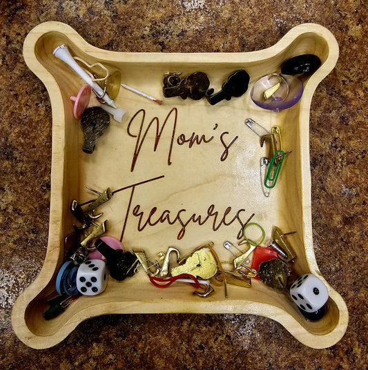 Solid Maple Mom's Treasure Catch-All Tray