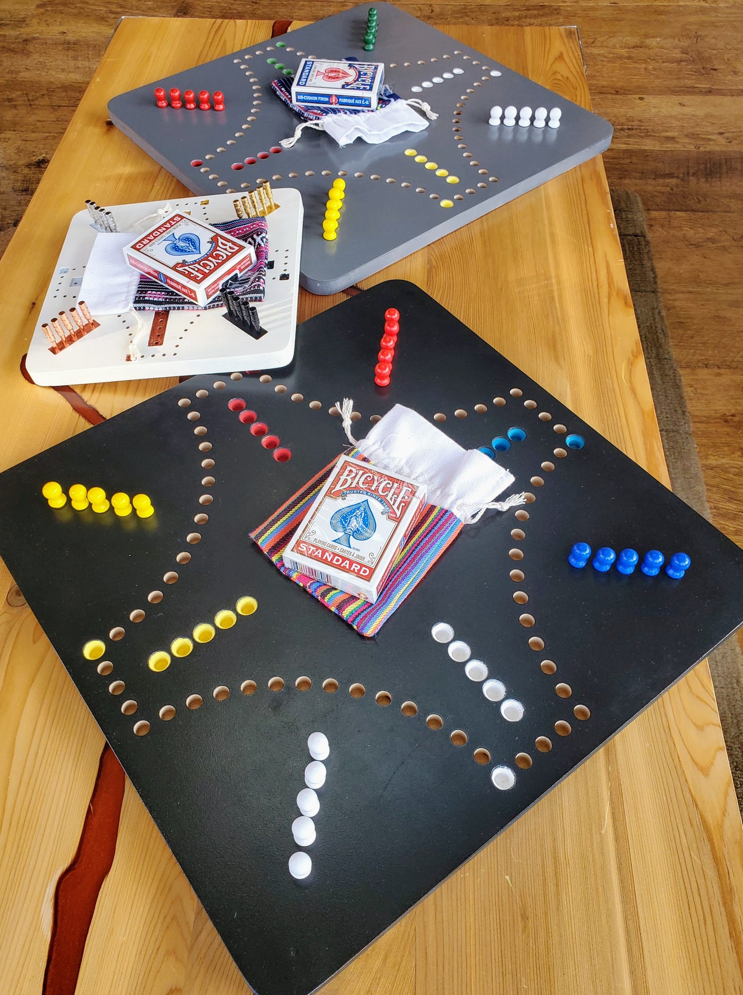 Custom Carved MDF Marbles Game