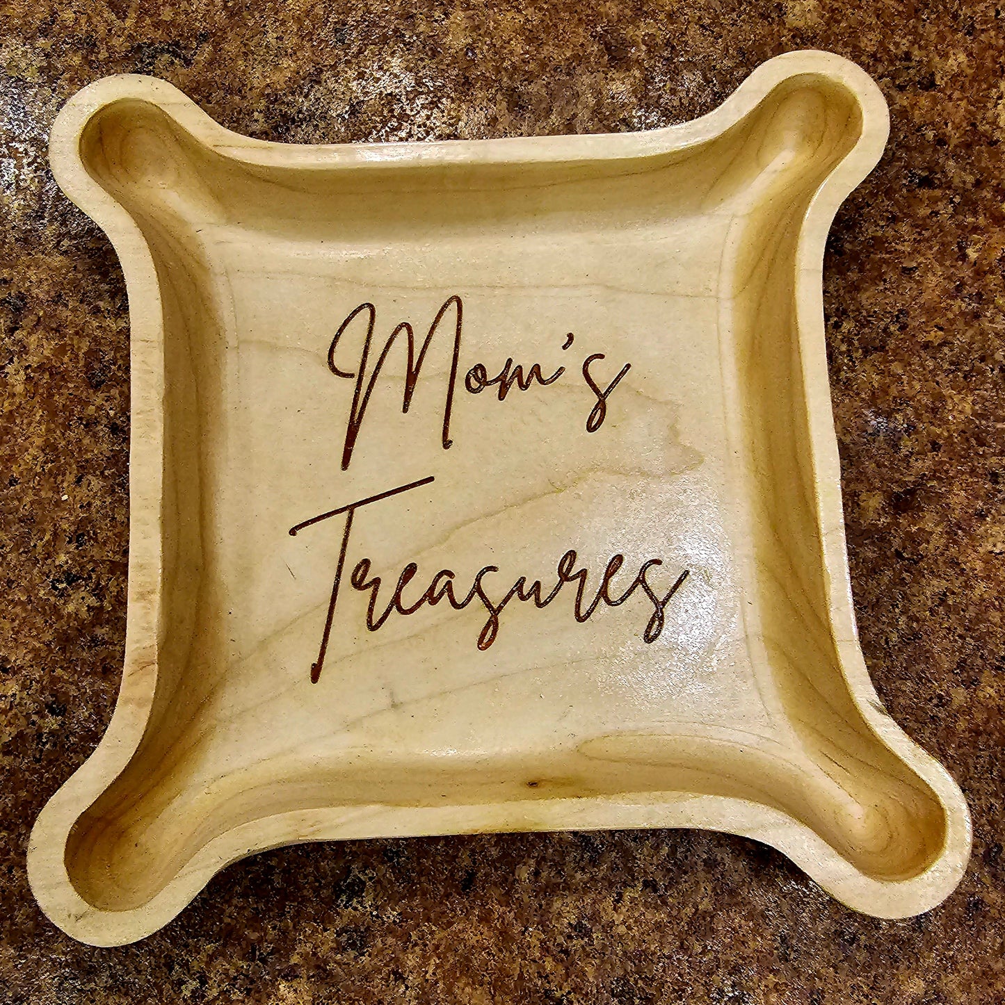 Solid Maple Mom's Treasure Catch-All Tray