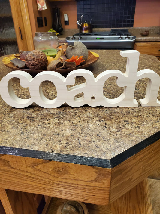 Wooden Signable Coach or Teacher Appreciation Gift