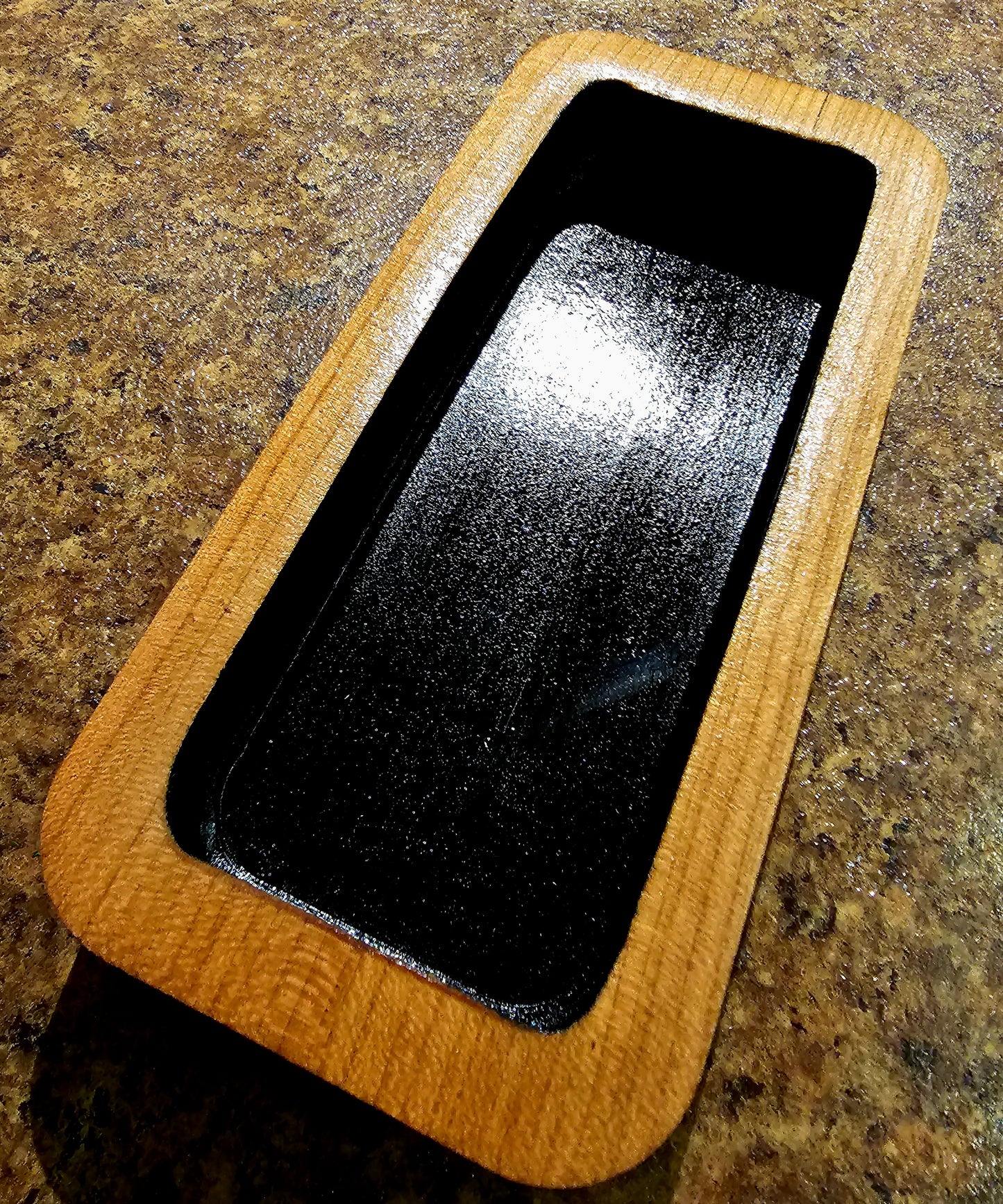 Rectangular Solid Maple Catch All Tray