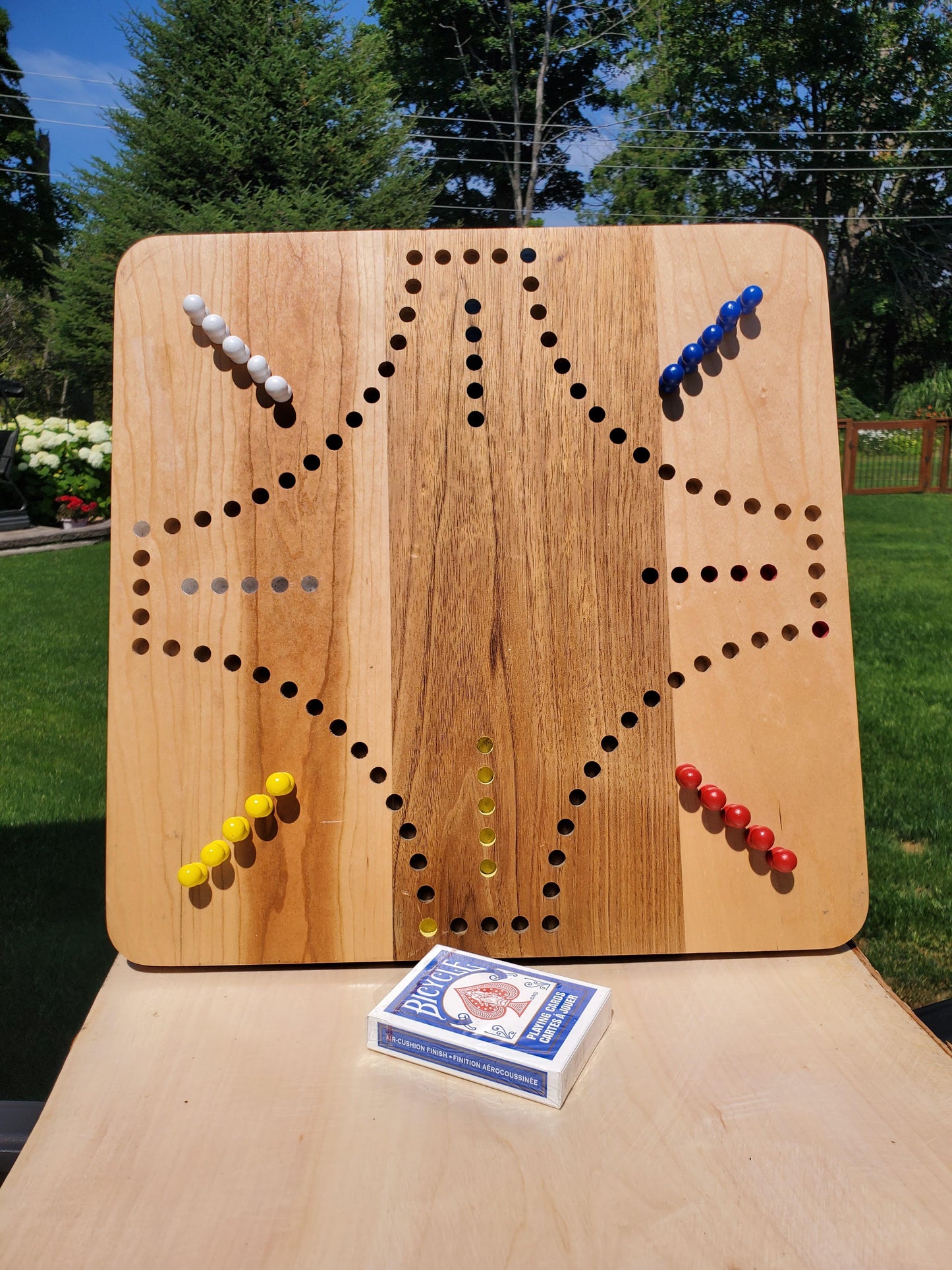 Custom Carved MDF Marbles Game