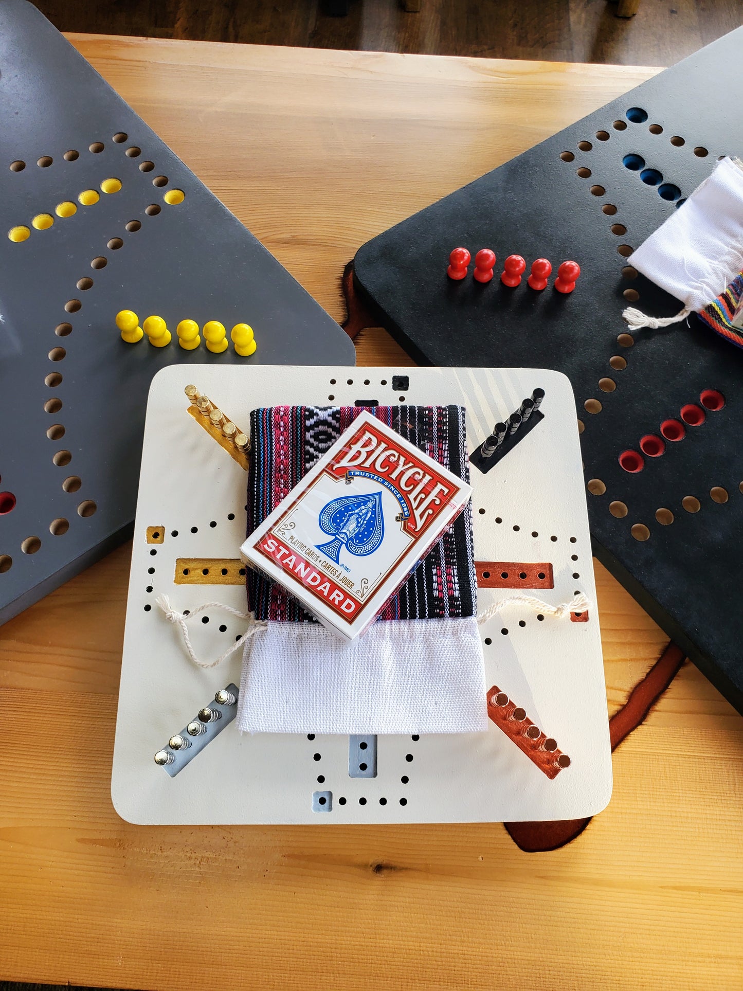 Custom Carved MDF Marbles Game