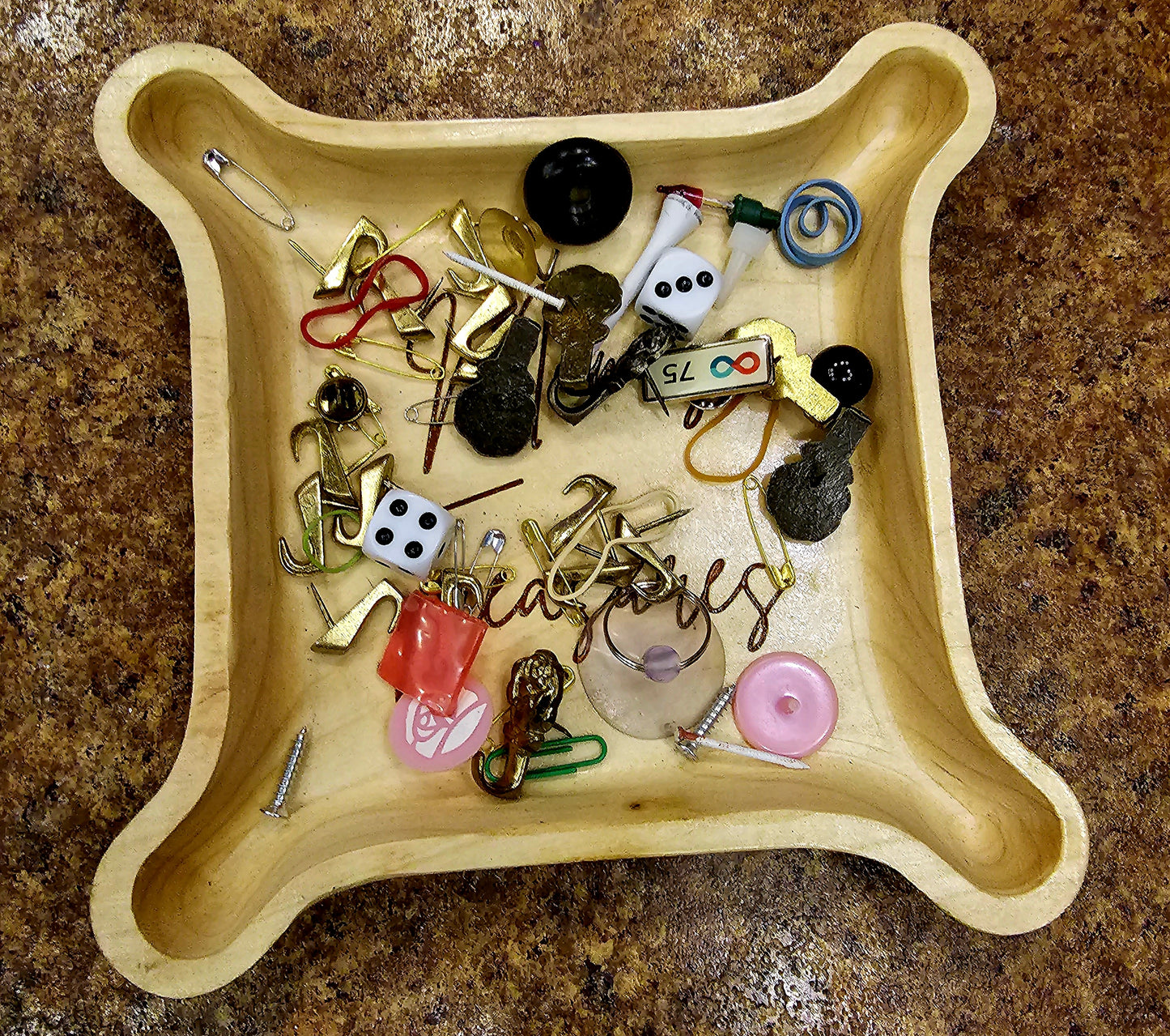 Solid Maple Mom's Treasure Catch-All Tray